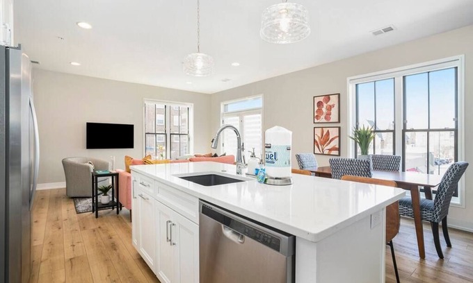 Holland Condo | George 203: Multi-Level 8th Street Condo with Private Terrace