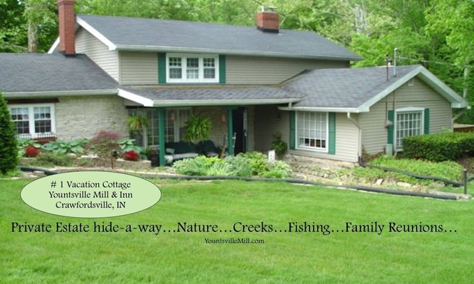 Bellmore House | Get-Away to Peace & Nature Heaven w/bubbling brook & Sugar Creek access.