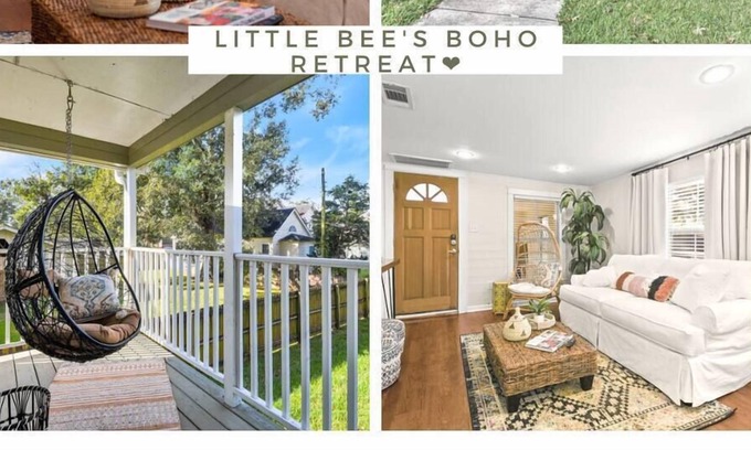 Mid City South Apartment | Getaway to Cozy Midcity Boho Balcony Stay w/ Yard