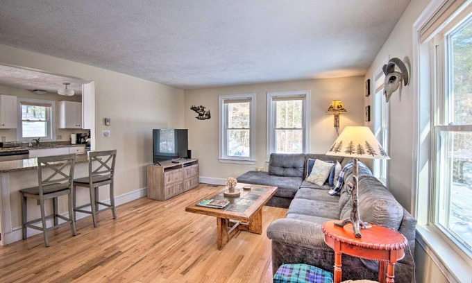 Gilford House | Gilford Home with Forest View, by Lake Winnepesaukee