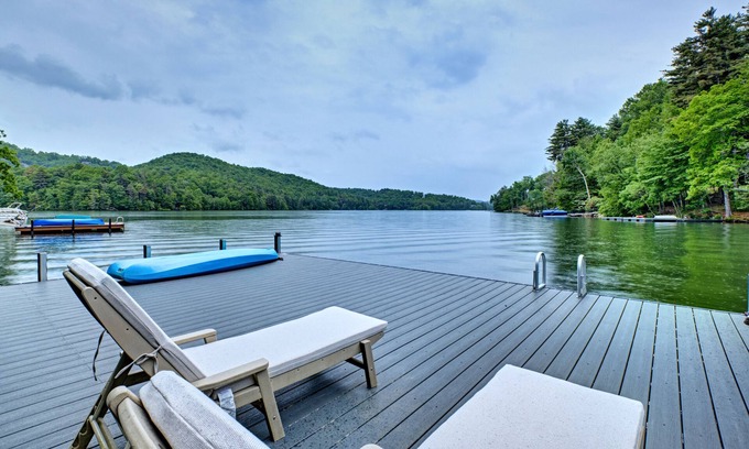 Cullowhee House | Glenside at the Point - Lake Front Home With a Private Dock and Plenty of Outdoor Space