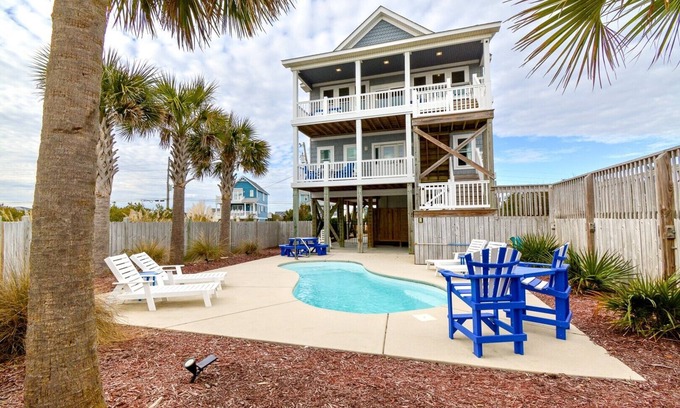 McCutcheon Field House | Good Tide-ings - Oceanfront Home with Private Pool and Direct Beach Access