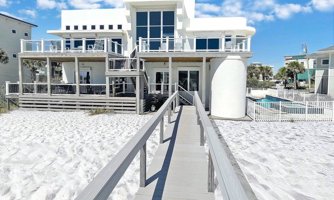 Villa Primera House | Gorgeous Contemporary Gulf Front Home w/Private Pool/Dog Friendly