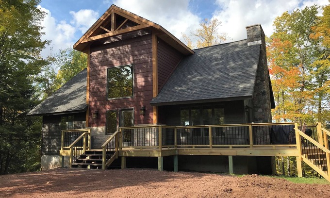 Bessemer House | Gorgeous Home in Wooded Setting with Large Fireplace