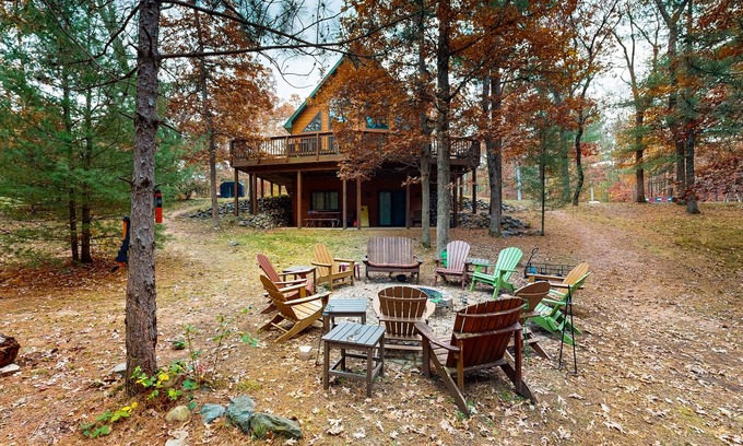 Friendship House | Gorgeous home w/shared dock and lake access - spacious deck and firepit
