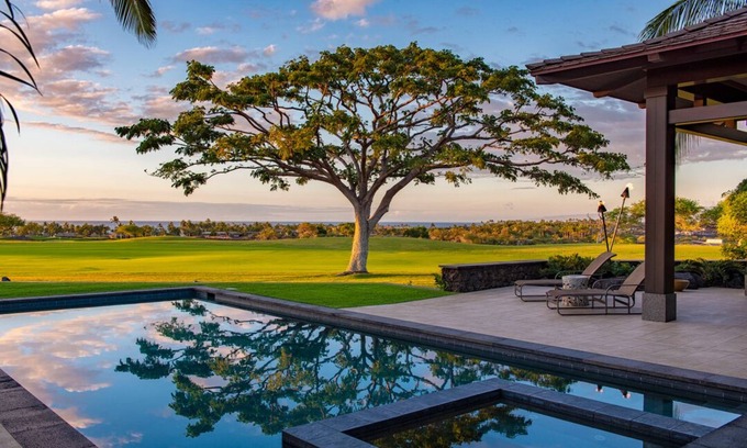 Kaupulehu House | Gorgeous Luxury Estate Home at Hualalai Resort -Ocean and Golf Course Views- Private Pool and Spa