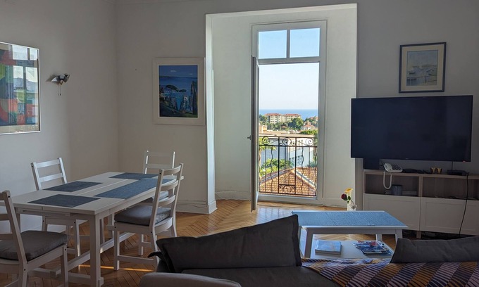 Cimiez Apartment | Gorgeous views: Sea & Cimiez/Matisse Museum/Regina nnBright+Calm+Charming+Cosy