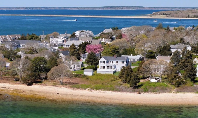 Bourne House | Gorgeous waterfront home with private beach just 50 miles from Boston!
