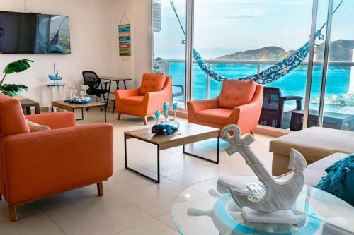 El Rodadero Apartment | Gran apto Santa Marta con vista al Mar, en primera línea playa