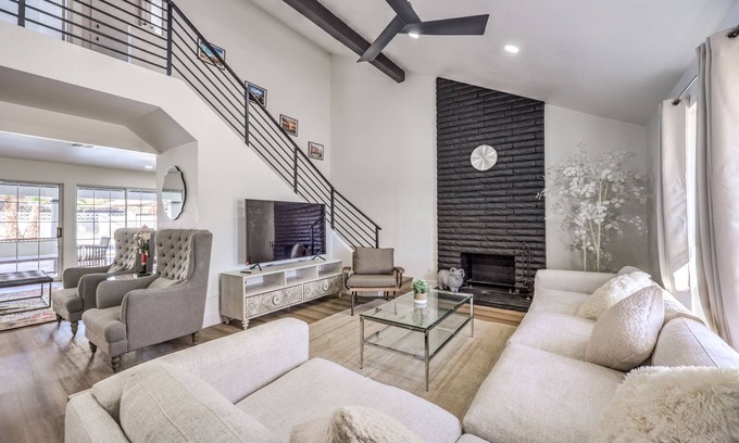 Paradise House | Grand 5BR/4BA Pool Home: Sleeps 14 & Perfect for Families near Strip!