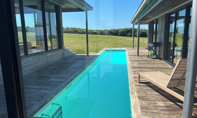 Plogoff House | Grande Maison Contemporaine Avec vue mer Avec Piscine. Wifi