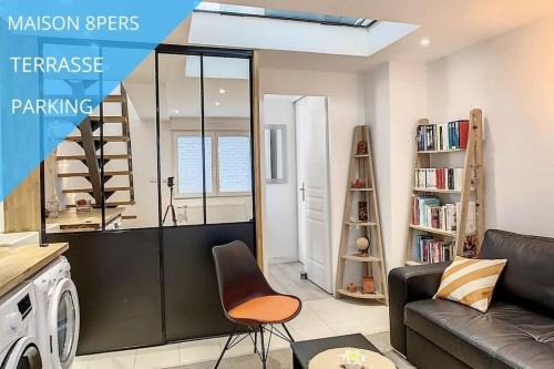 Amiens Apartment | Grande Maison Cosy Terrasse Parking Gare 8 Pers