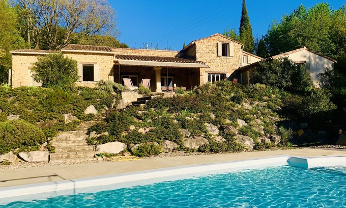 Saint-Andre-d'Olerargues House | Great house with beautiful (sundowner) view