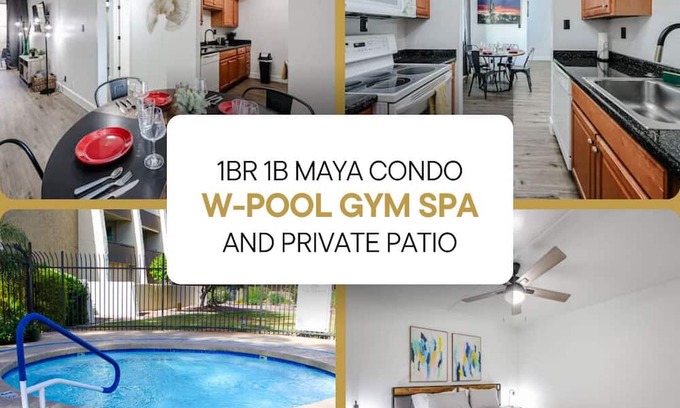 Entertainment District Apartment | Great Full 1B/1Bath Condo Near Restaurants & Bars With Pool