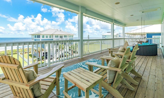 Beachside Village House | Great Gulf Views, 2 Decks, 30' to Beach Access, Spacious Interior, Gas Fireplace