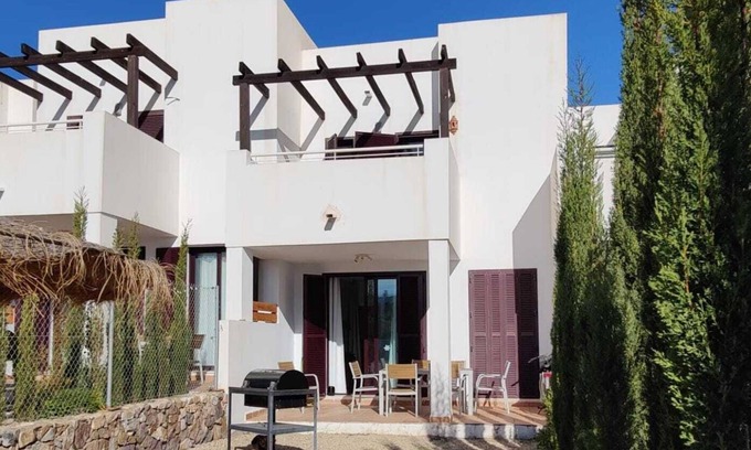 Playa Macenas House | Great semi-detached house with views of the Macenas beach, between gardens, and countryside