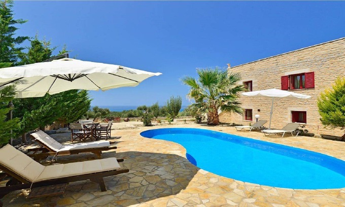Platanias Villa | Grecian Villas - Artemis Seaview Villa With Private Pool