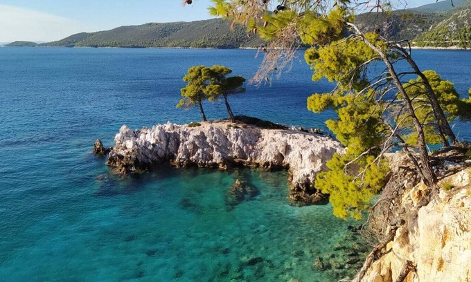 Glossa House | Greek house, south/west sea view, Palio Klima hamlet