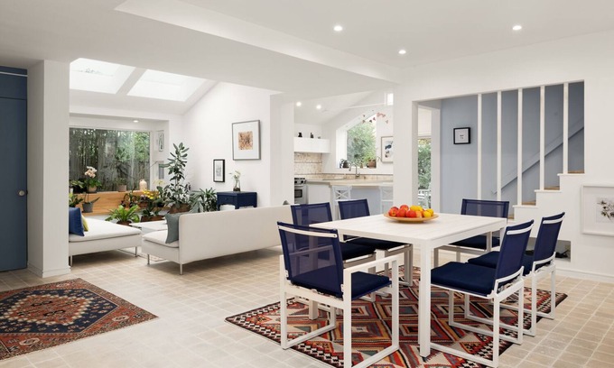 Redwood City House | Greek island inspired three bedroom home