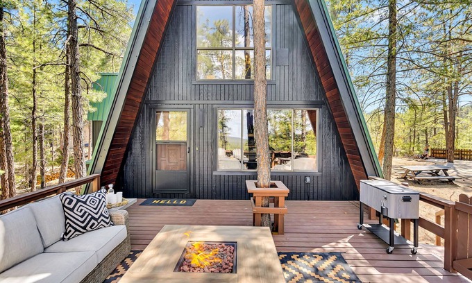 Prescott House | Green Roof A-Frame Endless Views Modern Cabin
