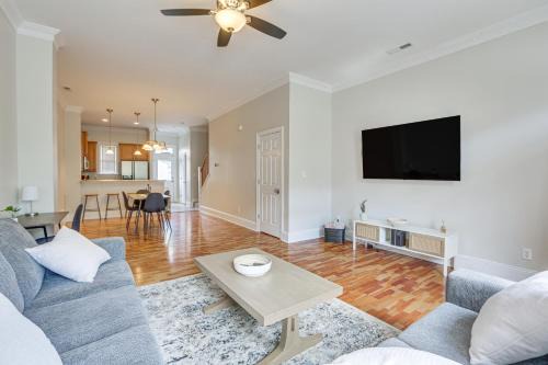 Southside House | Greensboro Townhome with Fire Pit Less Than 1 Mi to Downtown