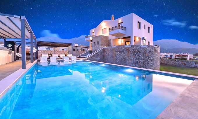 Kavros Villa | Grey Grand Villa Private Pool