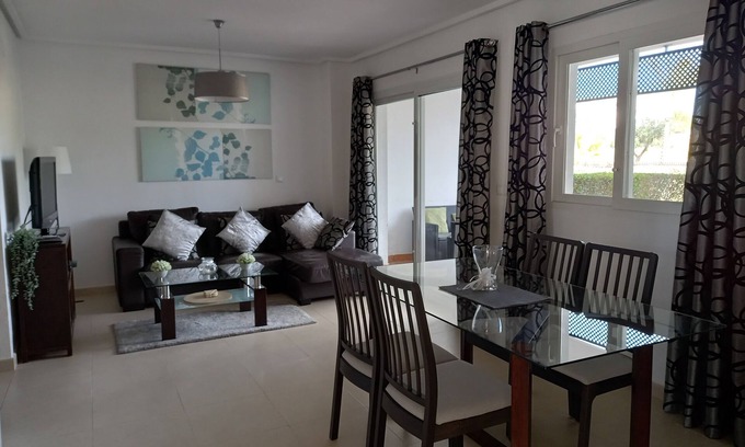 Sucina Apartment | Ground Floor 2 Bedroom Apartment with Terrace, Garden and Pool