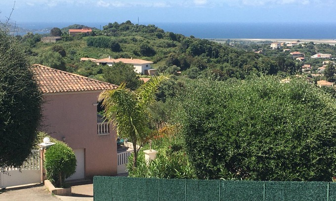 Bastelicaccia House | Ground floor villa BASTELICACCIA T2 or T3 (supplement)-Clim beautiful sea view