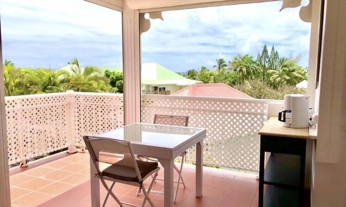 Anse des Rochers Apartment | Guadeloupe, Saint-François Anse des Rochers, 1/4 villa , vue mer citerne wifi pr