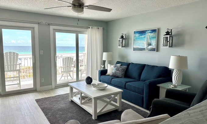 Fort Walton Beach Condo | *GULF FRONT CONDO* Amazing Ocean Views* Island Sands 308 w/beach service