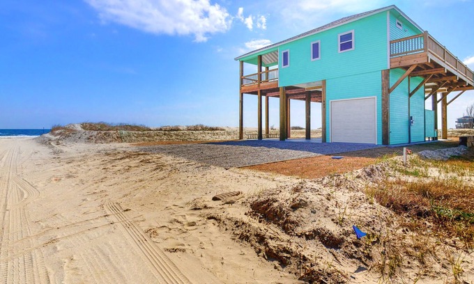 Gilchrist House | Gulf Front Dog-Friendly Home W/ Beach Access, Gas Grill, Outdoor Shower & WiFi