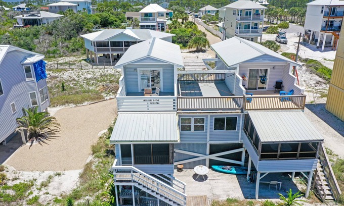 Cape San Blas House | Gulf Front, Pet Friendly, N. Cape San Blas with Screened Deck ~ Whataday