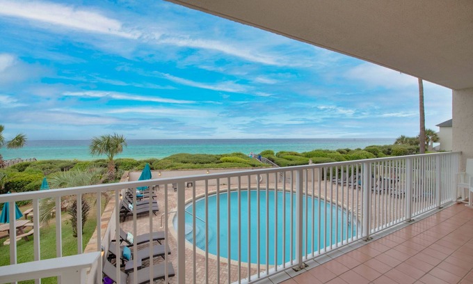 Seagrove Beach Condo | GULF FRONT Seagrove 2 Bed Private Beach…Chair & Umbrella Service March-Oct