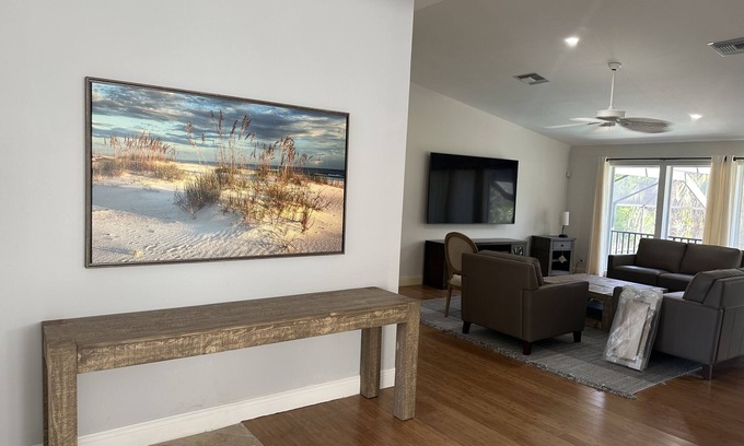 Sanibel House | Gulf House with heated pool and ping pong table.