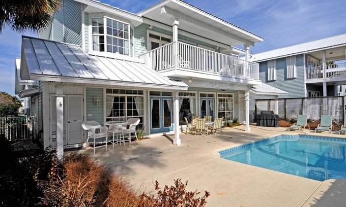 Crystal Shores House | GULF VIEW &HUGE PRIVATE POOL! NEXT TO BEACH ACCESS!BCH SRVC INCL!