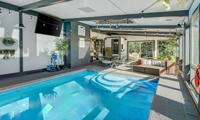 Loveland House | Hacienda Indoor Pool House at Glendevey