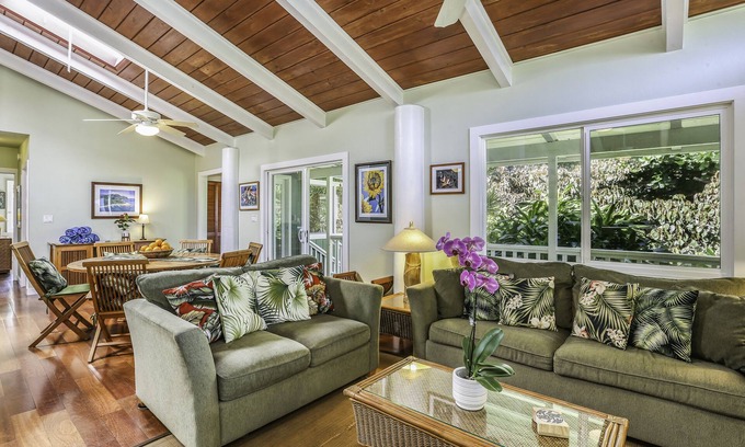 Wainiha House | Haena Place, Walk to the Beach! Tropical Paradise TVNC #4232