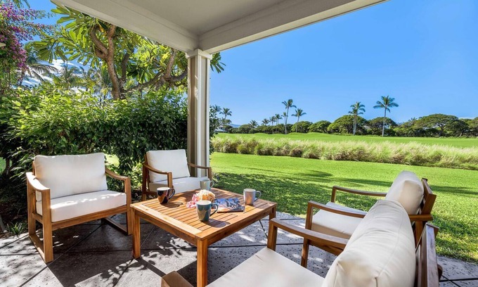 Waikoloa Condo | Hale Nene Upgraded Condo on Golf Course, Walking Distance to Beach and Shops!