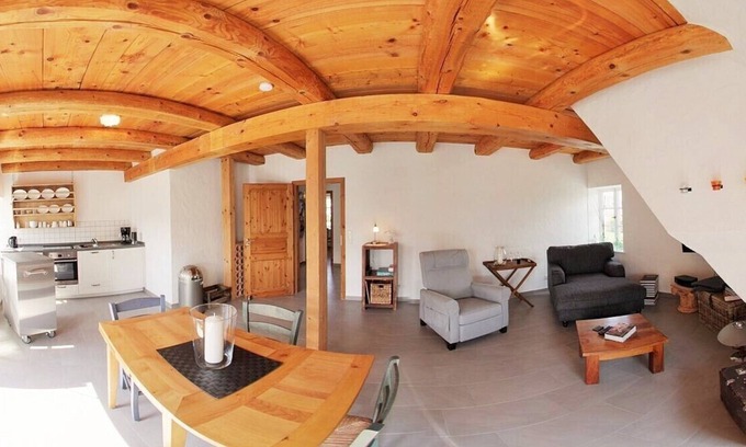 Borgerende Apartment | Half-timbered house by the sea WE 4: modern 3-room apartment with huge sunny roof terrace