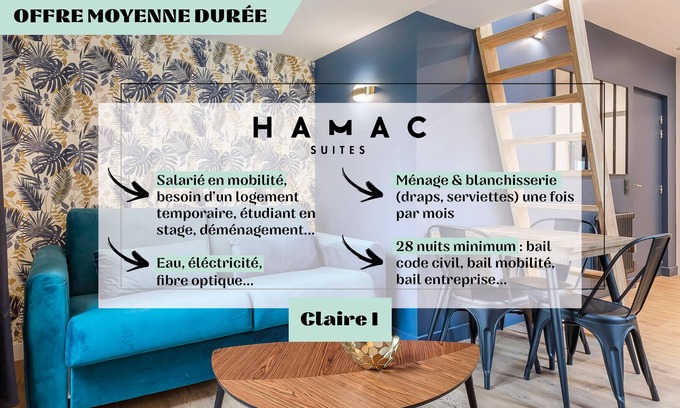 Vaise Apartment | Hamac Suites - Suite Claire I Vaise - 4 people