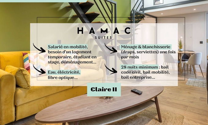 Vaise Apartment | Hamac Suites - suite Claire II Vaise - 6 people