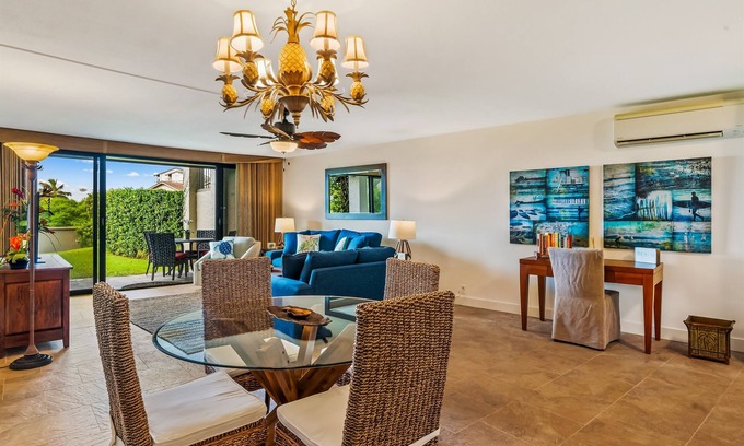Princeville Condo | Hanalei Bay Resort 7102, 1 King, Queen Sleeper, AC,Full Kitchen,Washer & Dryer