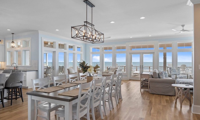 Atlantic Beach House | Happy Ours- Oceanfront Home with Private Heated Pool & Elevator in Atlantic Beach, NC