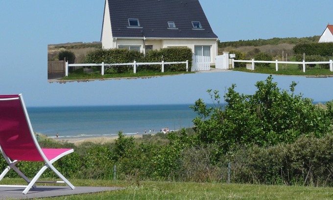 Hardelot-Plage House | HARDELOT - Quiet villa with sea view (150 m from the beach - 2 mins walk)