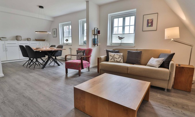 Langeoog Apartment | Haus Dünenblume - Wohnung 3