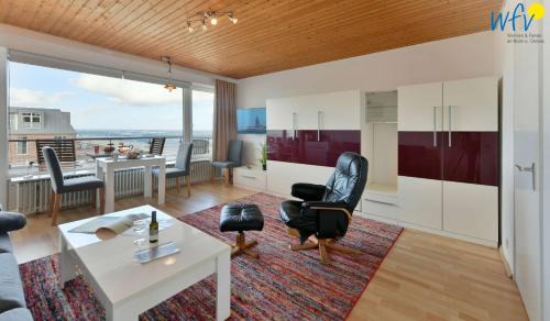 Wangerooge Apartment | Haus Poseidon Ferienwohnung Nordseeblick