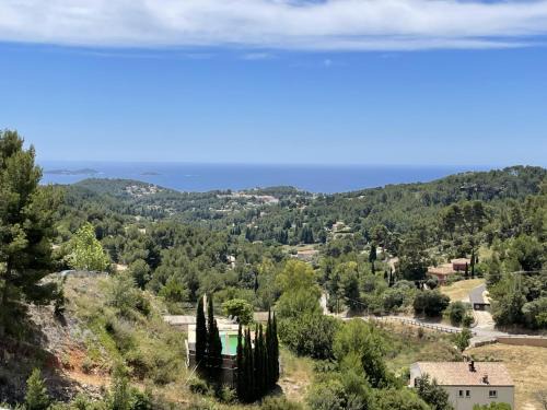 La Cadiere-d'Azur House | Haut de villa, vue mer panoramique