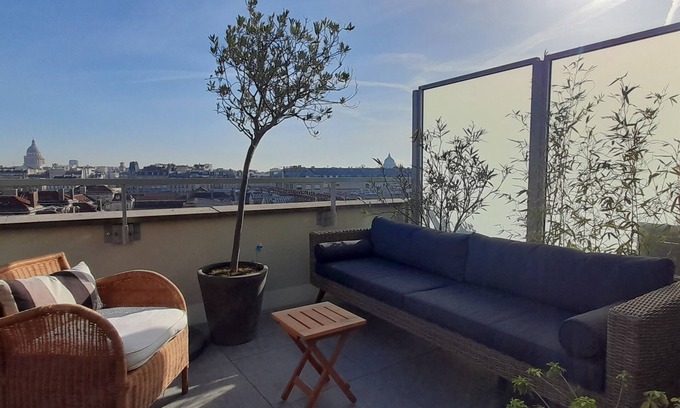 Odeon Apartment | Heart of Paris, amazing view, large terrace. Luxembourg garden downstairs.