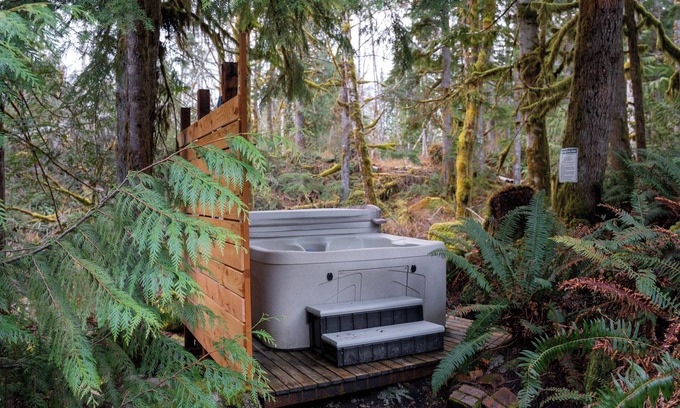 King County Cottage | Hearthstone Cottage: hot tub deep in the woods w/sounds of the creek