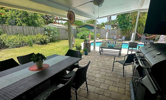 Cutler Bay House | Heated Pool House with Wi-Fi parking available BBQ GRILL